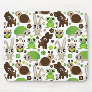 deer turtle bunny animal wallpaper mouse mat