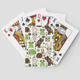 deer turtle bunny animal wallpaper playing cards