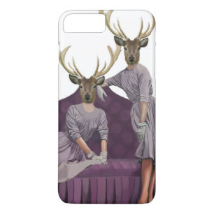 Deer Twins in Purple Dresses.jpg iPhone 8 Plus/7 Plus Case