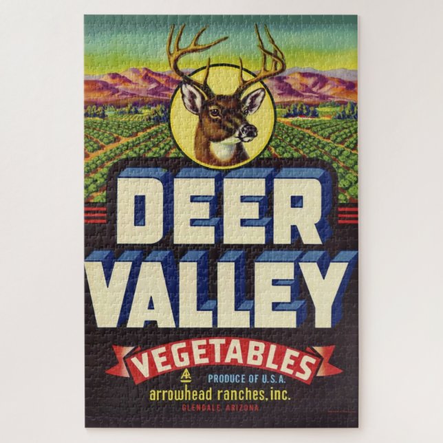Deer Valley Label Jigsaw Puzzle (Vertical)
