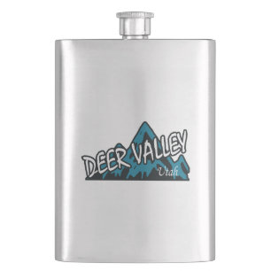 Deer Valley Mountains Hip Flask