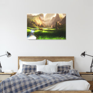 Deer Valley Oil Painting Print