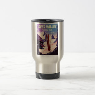 Deer Valley, Park City, Utah, Ski travel print. Mug
