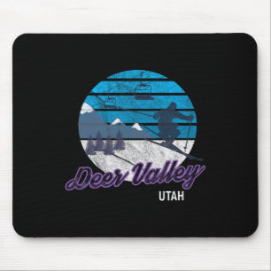 Deer Valley Park City Utah Usa Skiing Snowboarding Mouse Mat