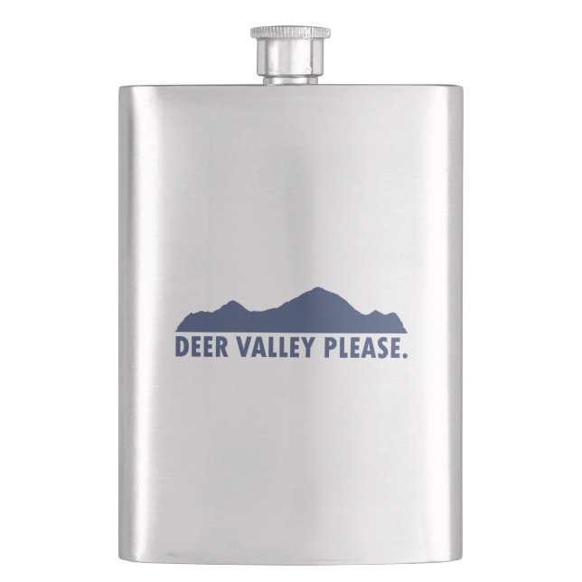 Deer Valley Please Hip Flask (Front)