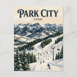 Deer Valley Resort Park City Utah Postcard
