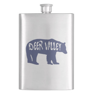Deer Valley Utah Bear Hip Flask