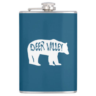 Deer Valley Utah Bear Hip Flask