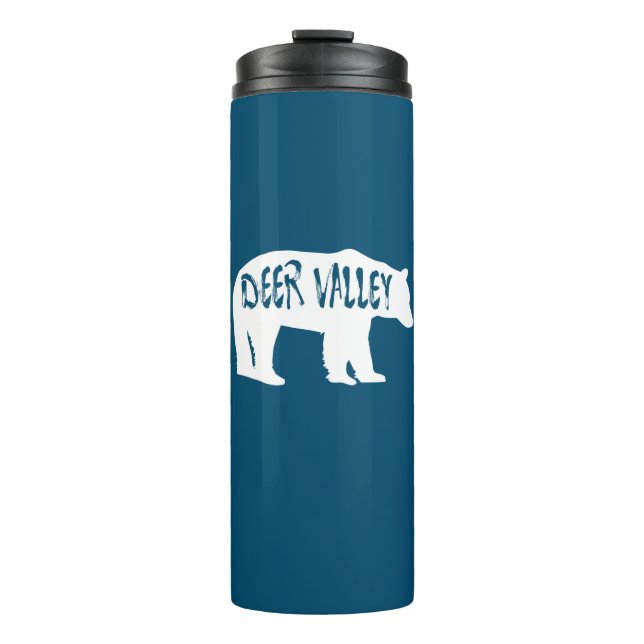 Deer Valley Utah Bear Thermal Tumbler (Front)