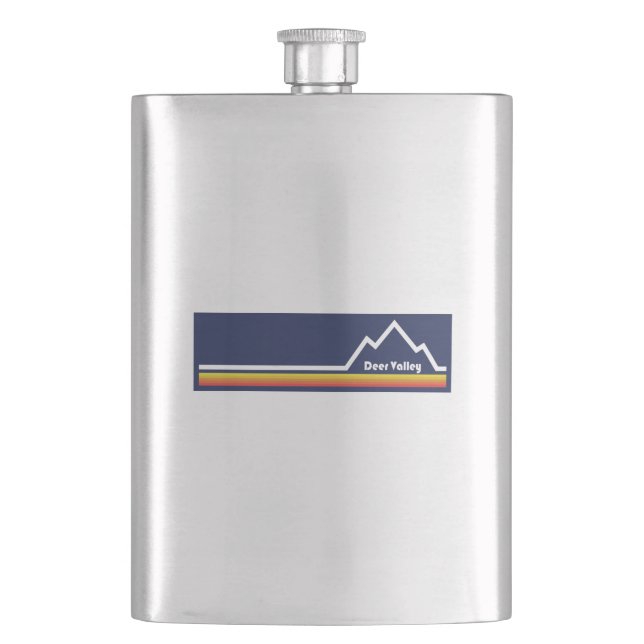 Deer Valley, Utah Hip Flask (Front)