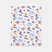 Deer Valley Utah Wasatch Ski Snowboard Pattern