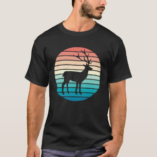 Deer Vintage Animal Retro Hunter Animals Deer Hun T-Shirt