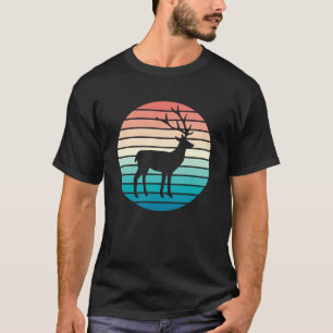 Deer Vintage Animal Retro Hunter Animals Deer Hun T-Shirt