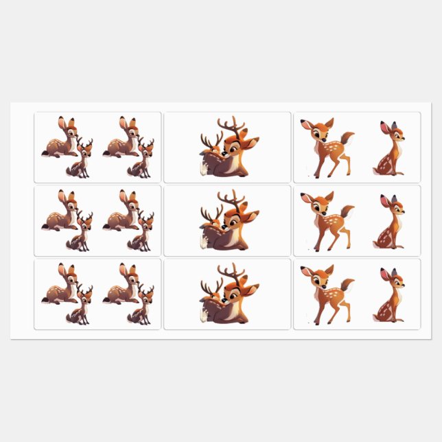 Deer Vinyl Sticker (Sheet)