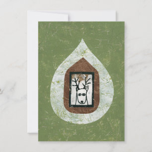 Deer Waiting For You To Leave Greeting Card