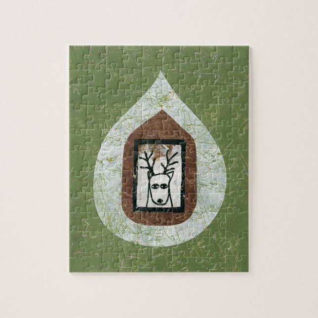 Deer Waiting For You To Leave Jigsaw Puzzle (Vertical)