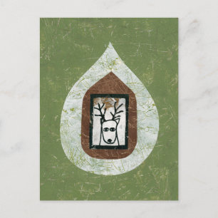 Deer Waiting For You To Leave Postcard