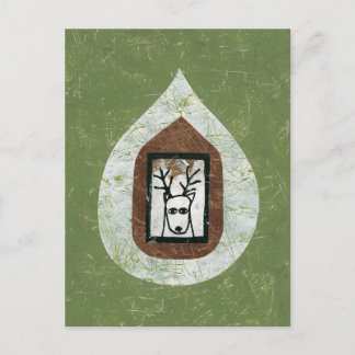 Deer Waiting For You To Leave Postcard