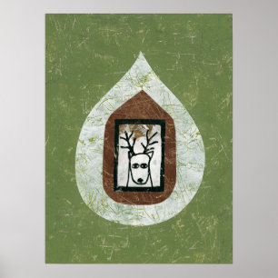 Deer Waiting For You To Leave Poster Wall Art