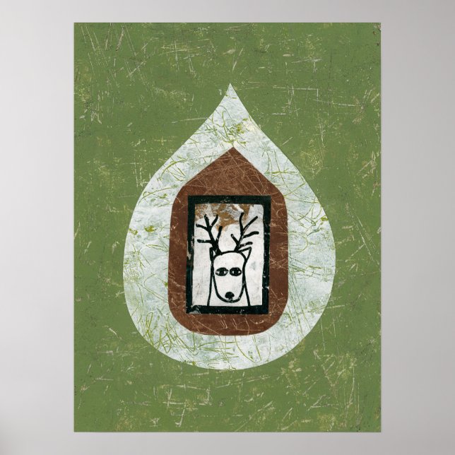Deer Waiting For You To Leave Poster Wall Art (Front)