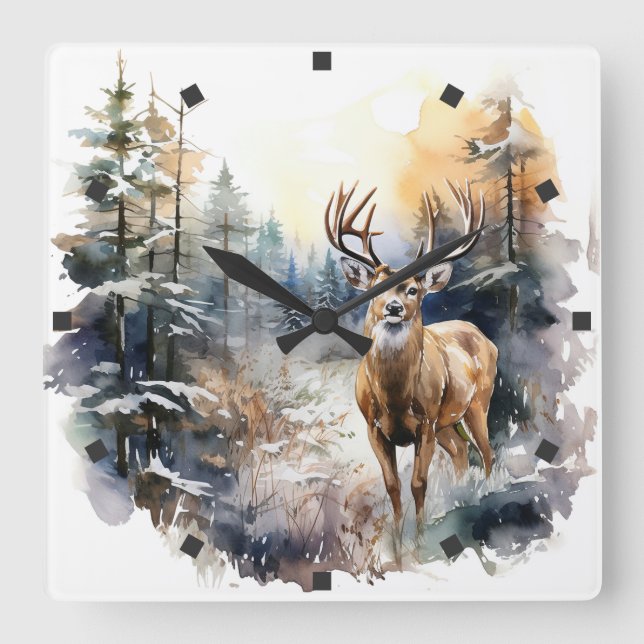 Deer Wall Clock (Front)