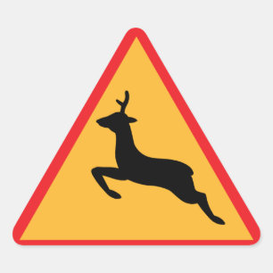 Deer Warning stickers