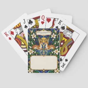Deer Wedding Guest Book Signing Deck Playing Cards