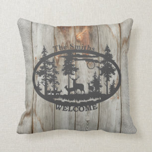 deer welcome pillow