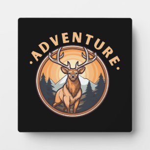 Deer - Wildness - Camping - Adventure Plaque
