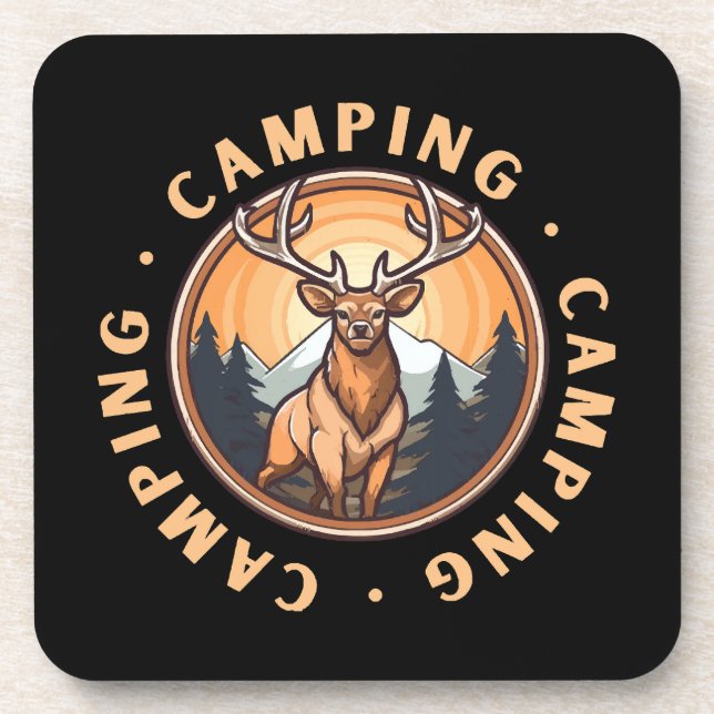 Deer - Wildness - Camping Coaster (Front)