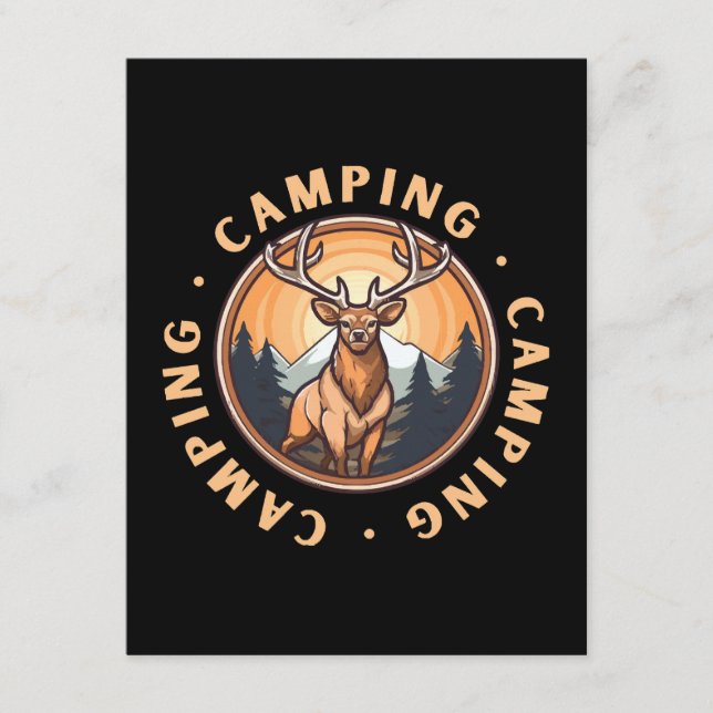 Deer - Wildness - Camping Enclosure Card (Front)
