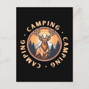Deer - Wildness - Camping Postcard