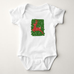Deer Winter Holidays Baby Jersey Bodysuit