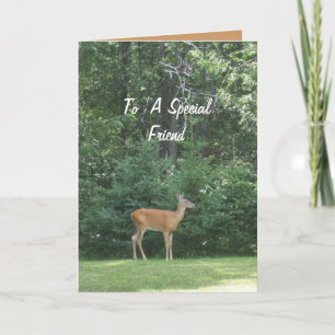 Deer Wishing Friend a Happy Father's Day Card
