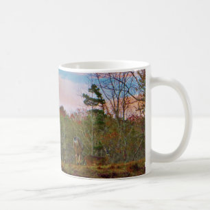Deer with a Pink blue sky Coffee Mug