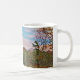 Deer with a Pink blue sky Coffee Mug