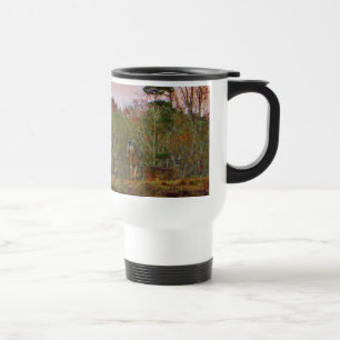 Deer with a Pink blue sky Travel Mug