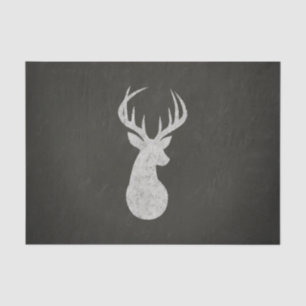 Deer With Antlers Chalk Drawing Tissue Paper