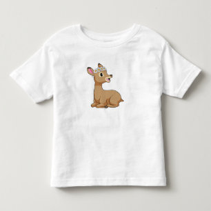 Deer with Daisy Flower Toddler T-Shirt