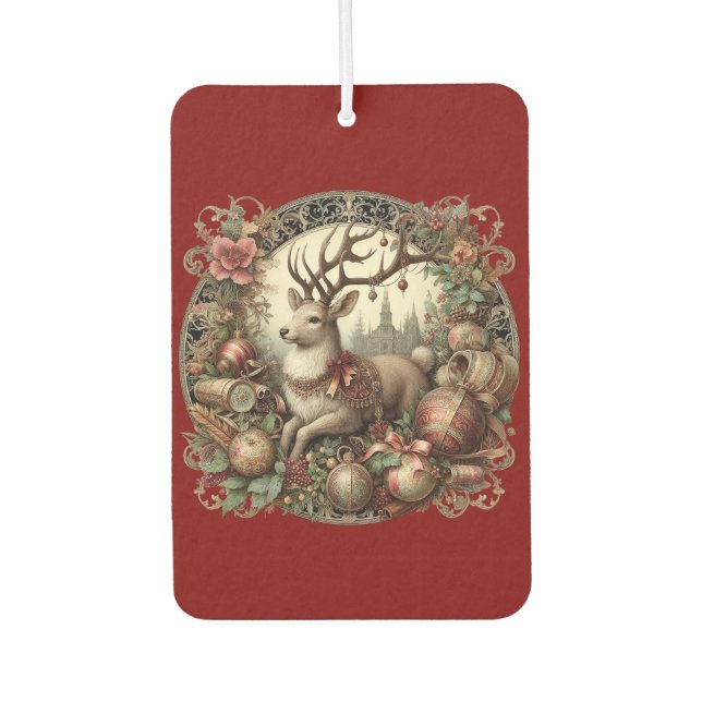 Deer with decoration car air freshener (Front)