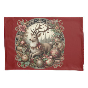 Deer with decoration pillowcase