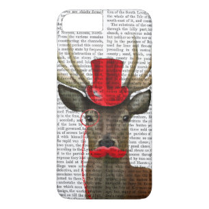 Deer with Red Top Hat and Moustache iPhone 8 Plus/7 Plus Case