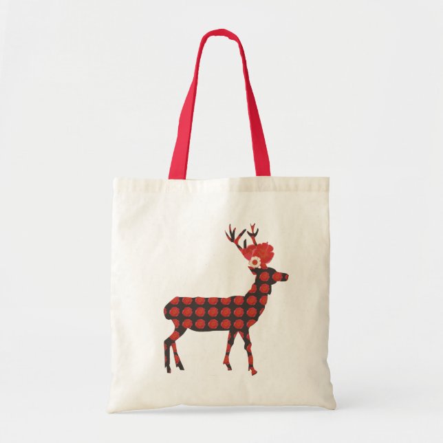 Deer with summer flowers / Bag (Front)