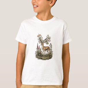 Deer with Wildflower T-Shirt