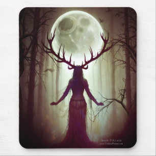 Deer Woman Mouse Mat