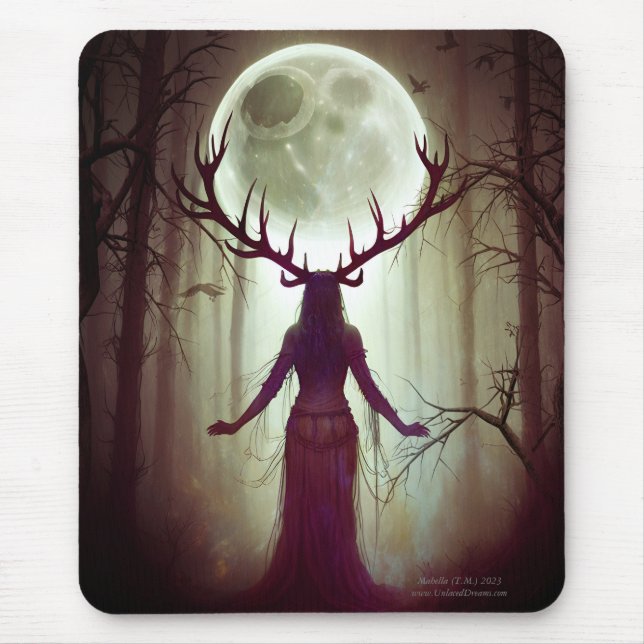 Deer Woman Mouse Mat (Front)