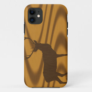 deer & woodgrain iPhone 11 case
