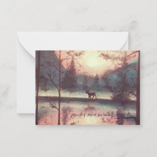 Deer Woodlet Card