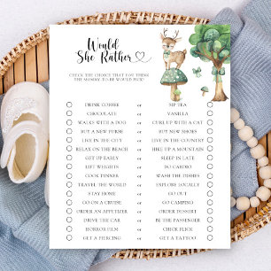 Deer Would She Rather Baby Shower Game