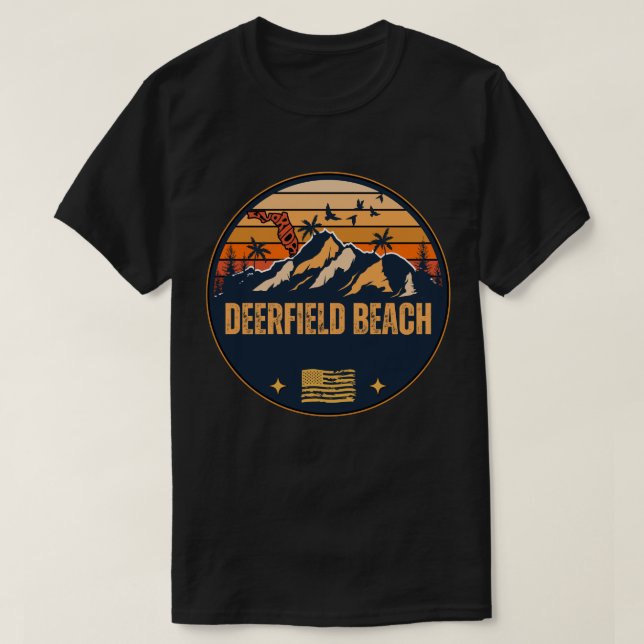 Deerfield Beach, Florida  T-Shirt (Design Front)